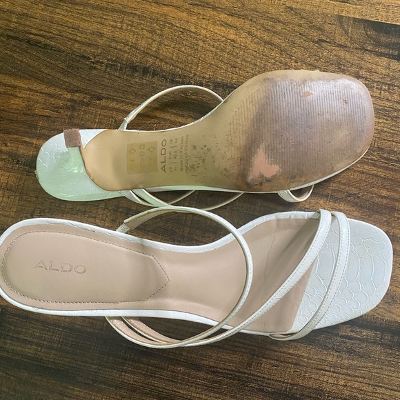 Aldo white mules size 11 - Picture 2 of 3